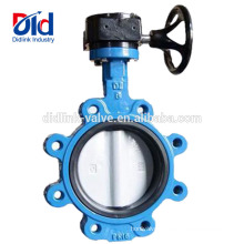 Gear Operated End Connection Type Stem Tapped Lug Damper Cast Iron Fully Lugged Butterfly Valve Pn16